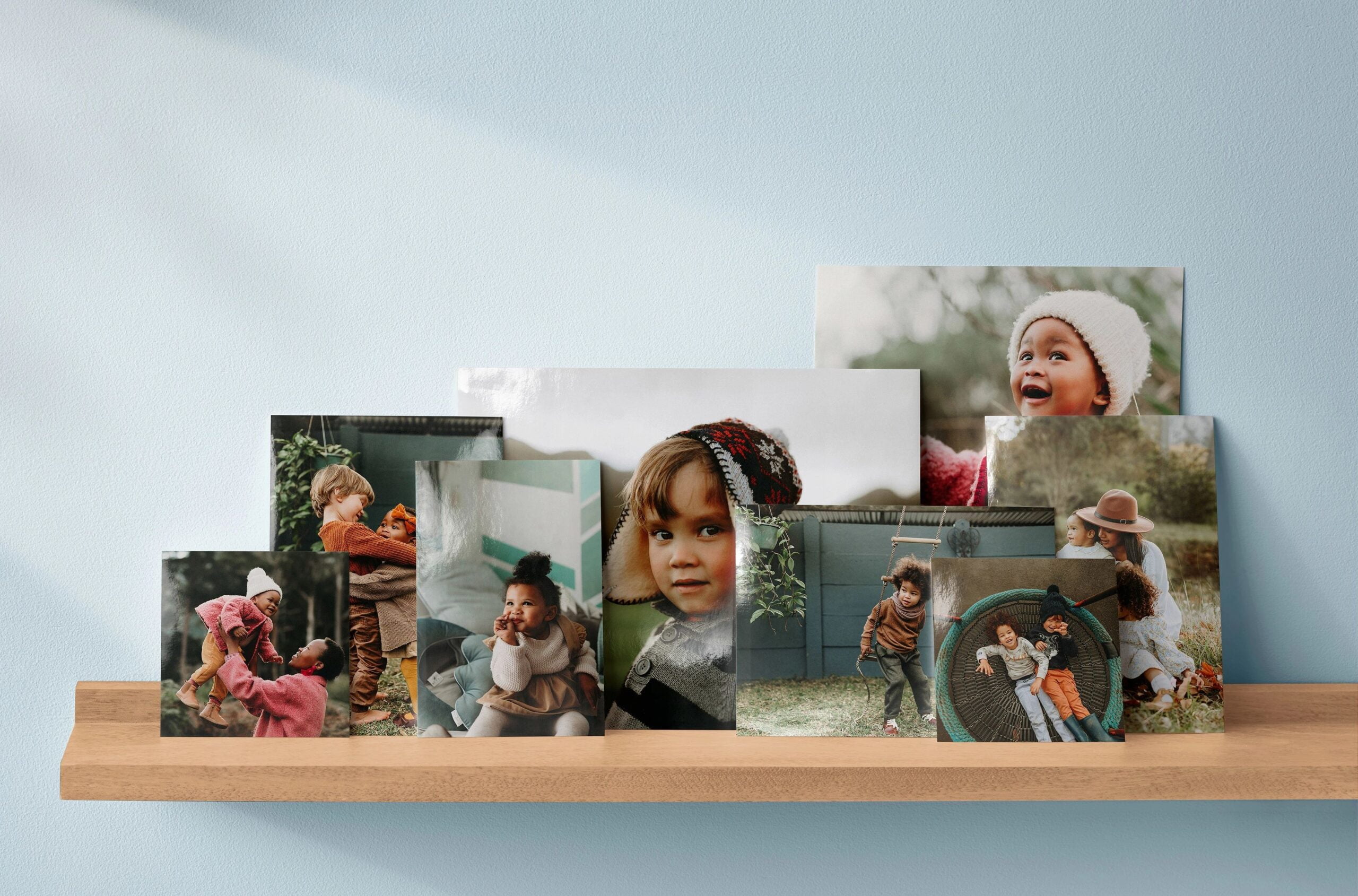 different sizes of photo prints