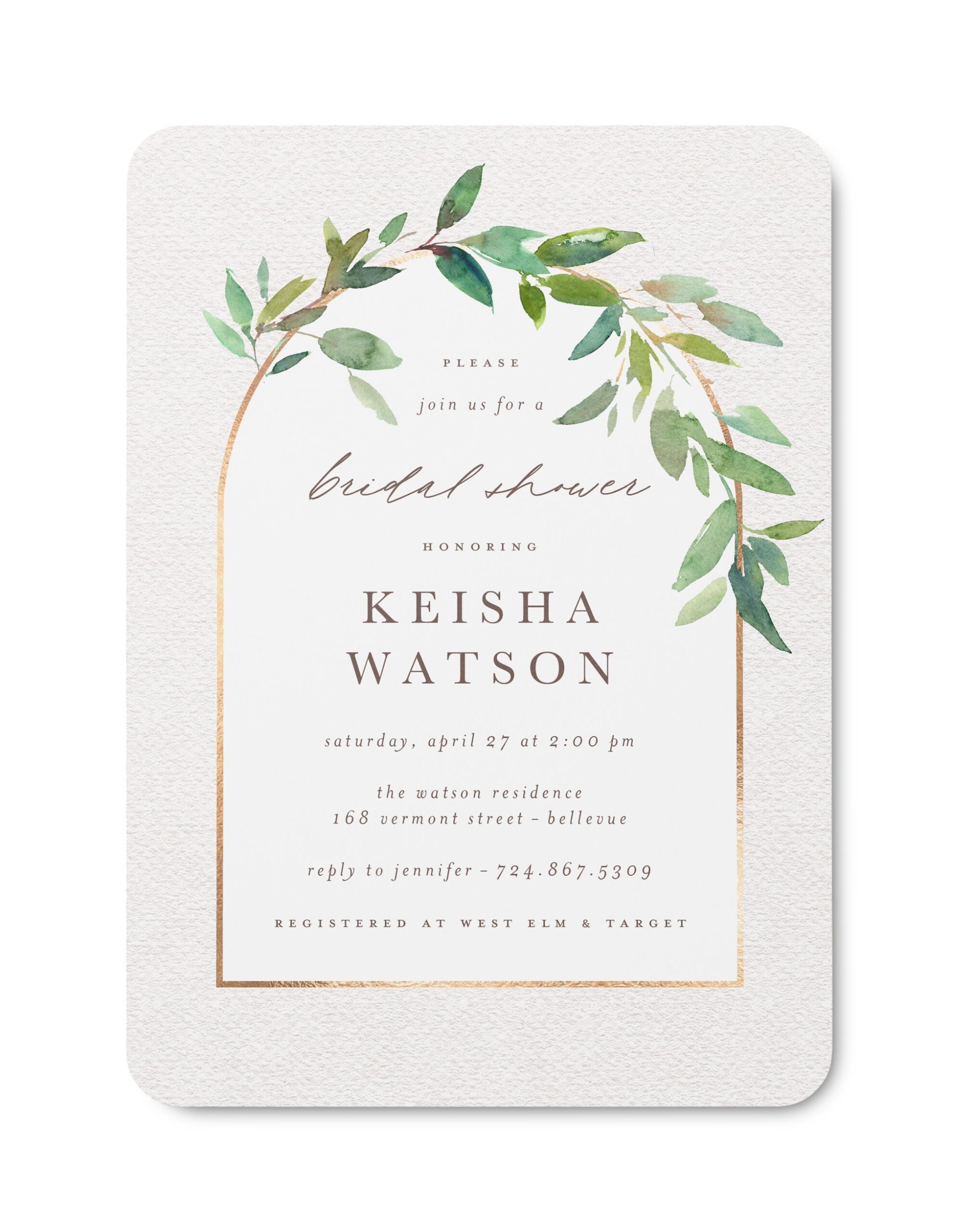 bridal shower invitation