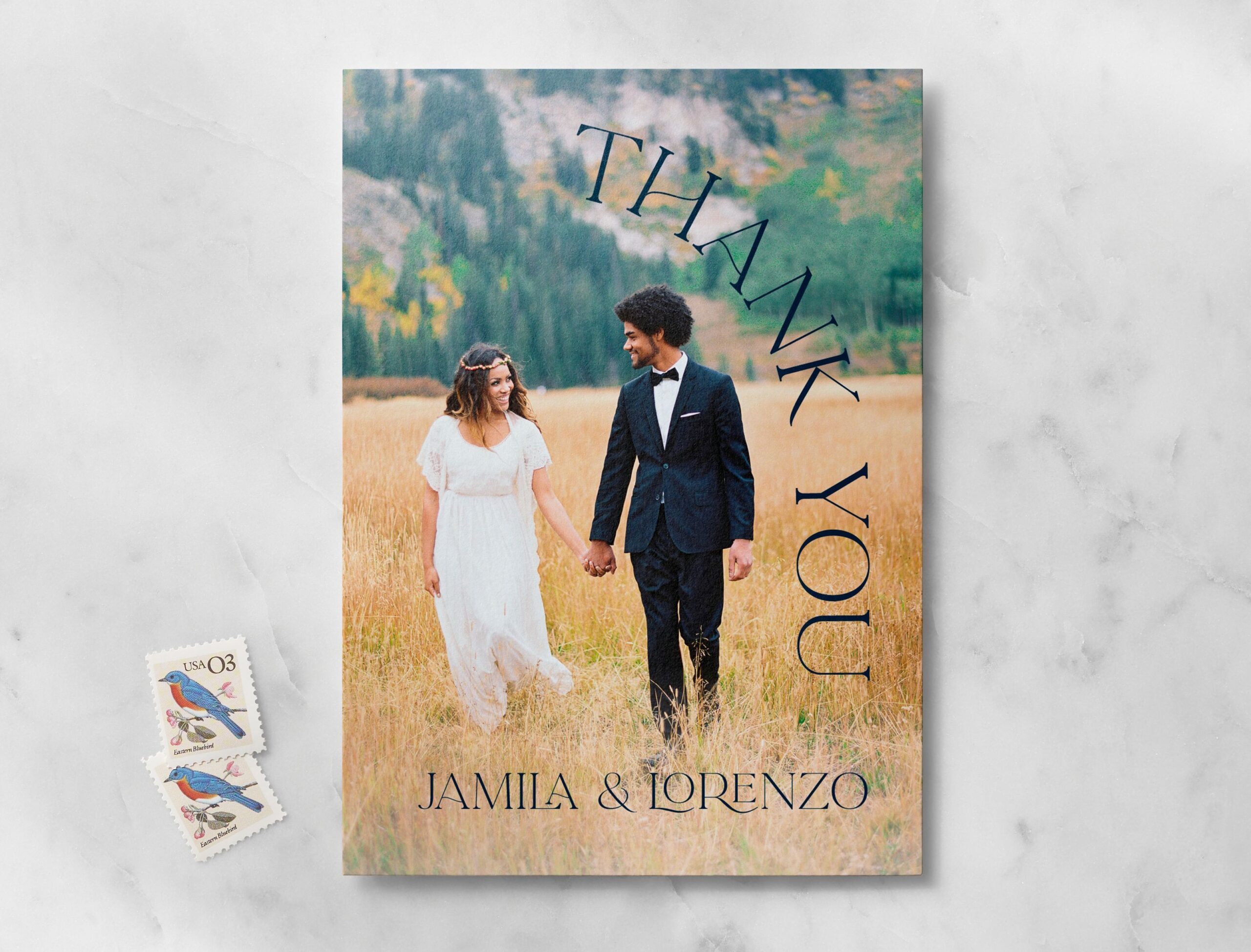 wedding thank you card