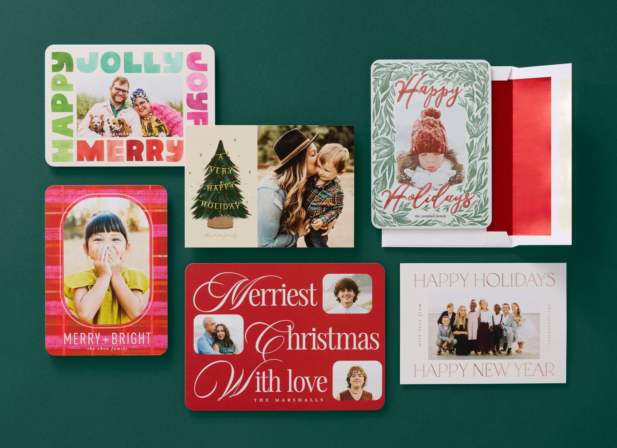 collection of christmas and holiday cards