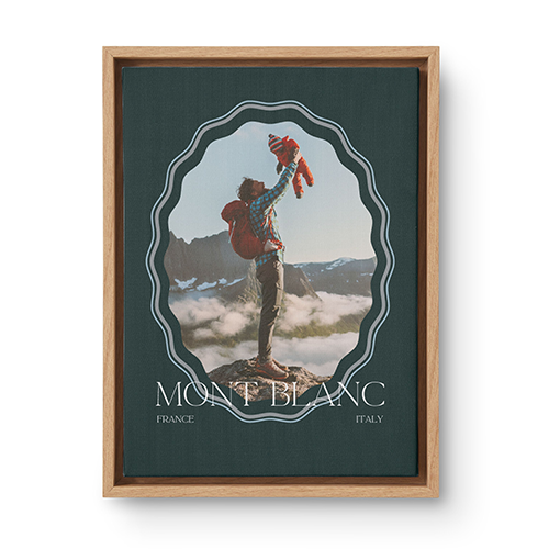 father's day framed canvas print with travel photo