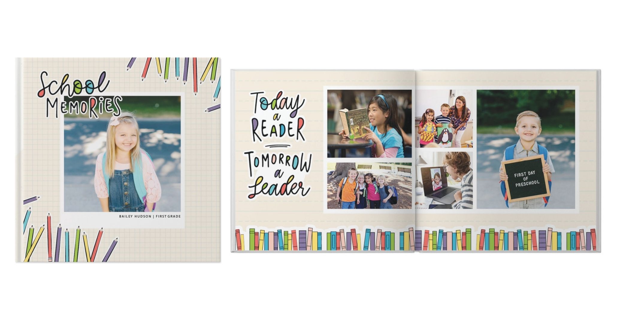 Colorful School Days Photo Book