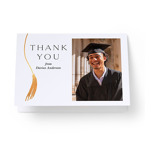 graduation thank you card