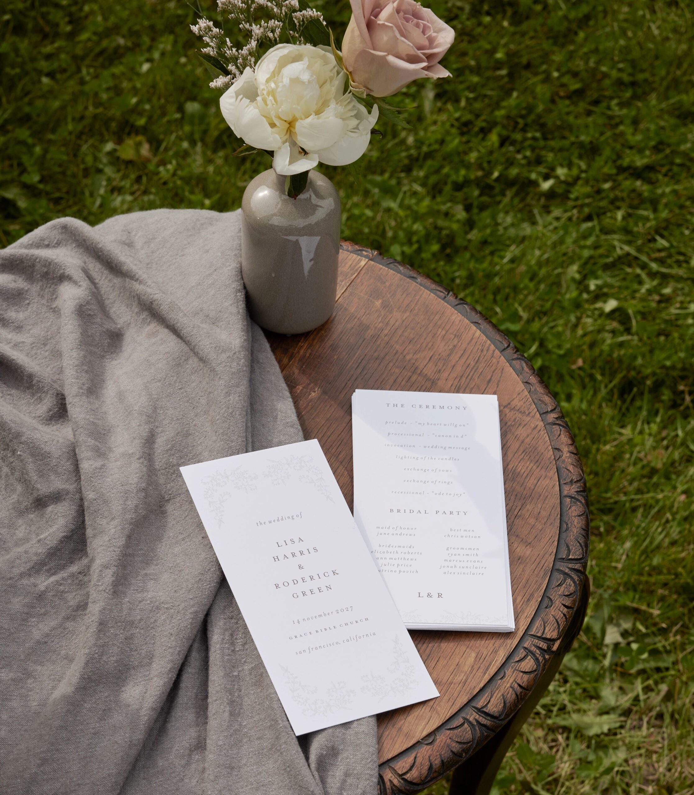wedding programs