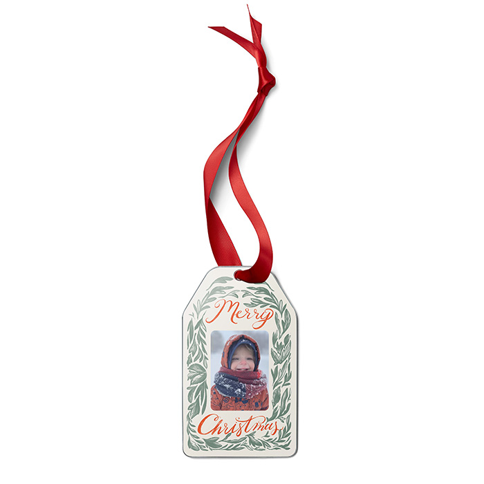 photo ornament with picture of a child