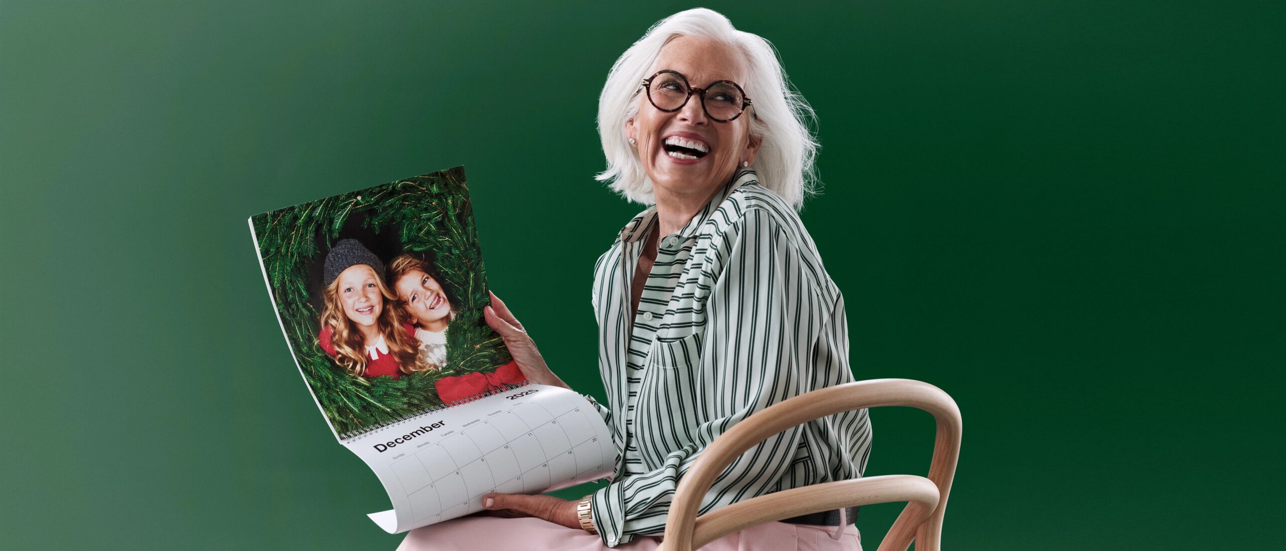 grandma looking at wall calendar