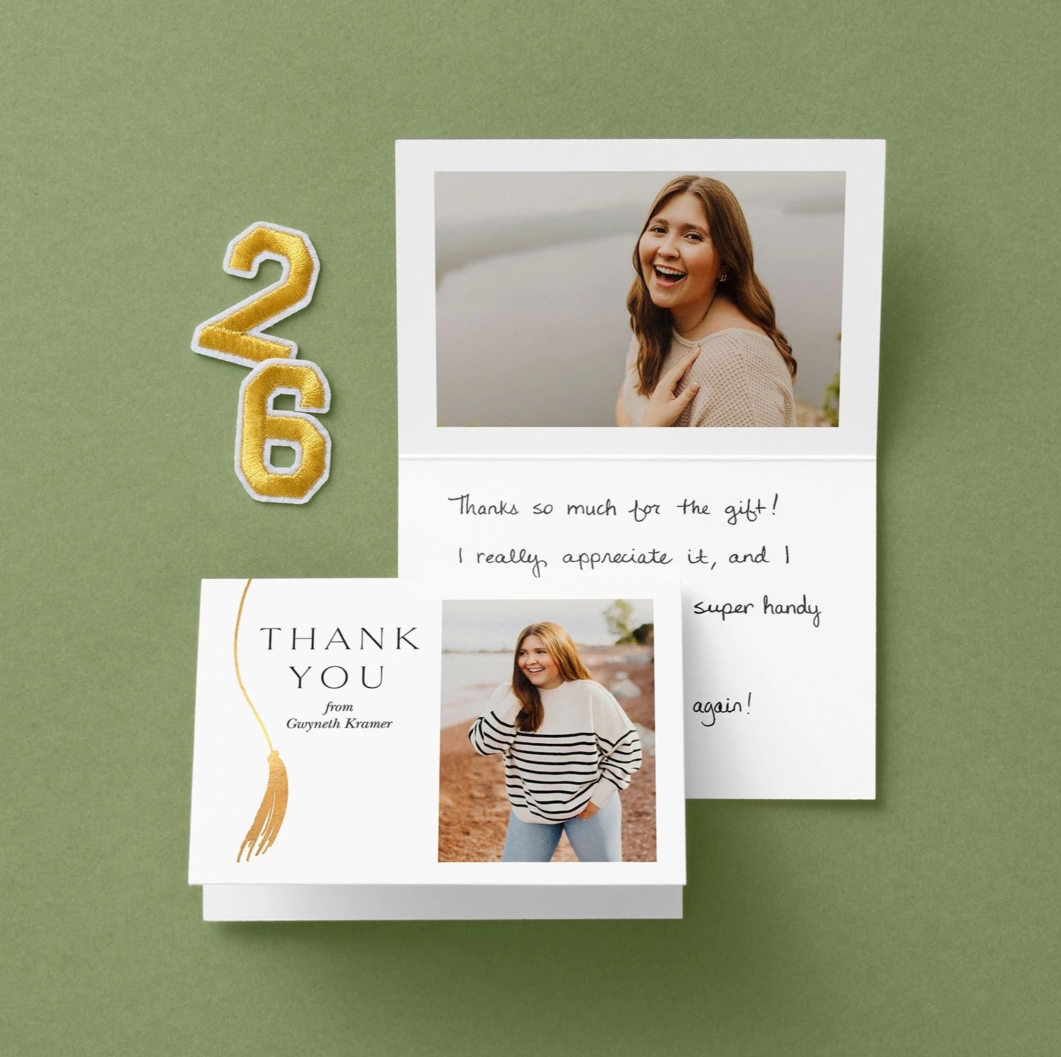 2026 graduation thank you card