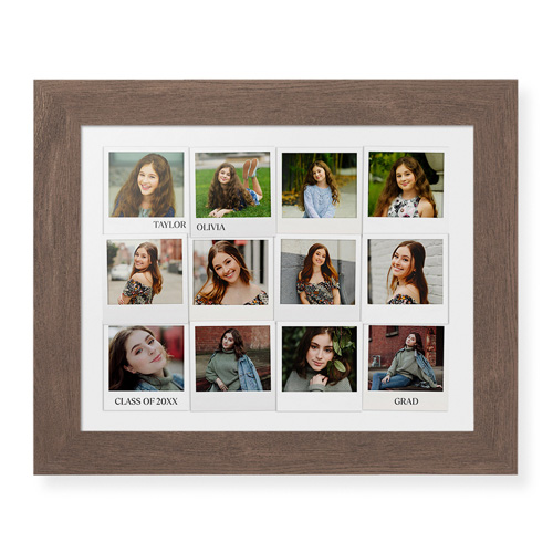 graduation photo collage framed print