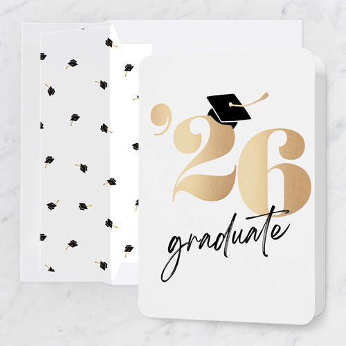 Capped Year Graduation Greeting Card