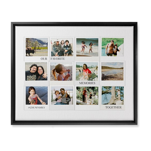 photo collage canvas print for father's day