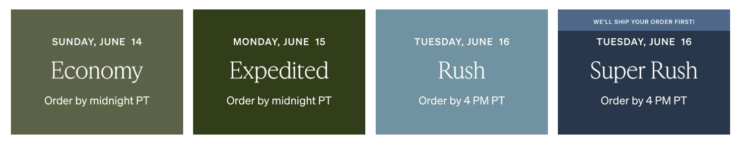 father's day shipping guidelines