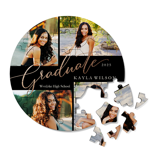 Scripted Graduate Keepsake Puzzle